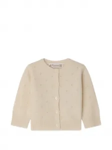 Ажурный кардиган Laelia Bonpoint, бежевый
