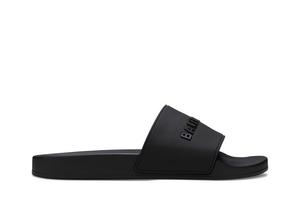 Кроссовки Balenciaga Pool Slides 'Black', черный