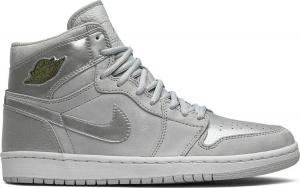 Кроссовки Air Jordan 1 CO.JP Metallic Silver 2001, серебряный