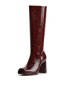 Классические ботинки Bershka, Burgundy