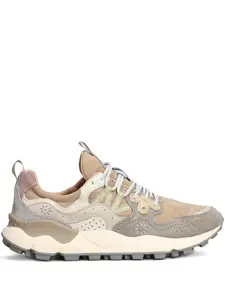 Кроссовки с панелями и цветочными аппликациями Flower Mountain, нейтральный