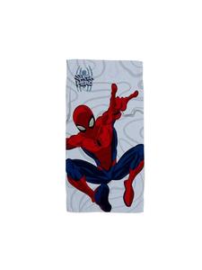 Spiderman Банное полотенце с изображением Человека-паука - пушистое и быстросохнущее пляжное полотенце синего цвета