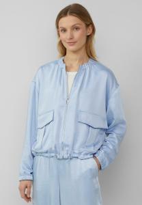 Куртка-бомбер MIT AUFGESETZTEN TASCHEN UND ELASTISCHEM SAUM s.Oliver, светло-голубой