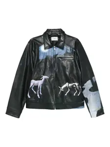 Куртка с графичным принтом COPERNI, черный