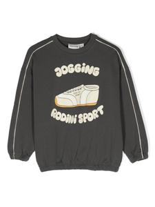 Mini Rodini толстовка Jogging из органического хлопка, серый