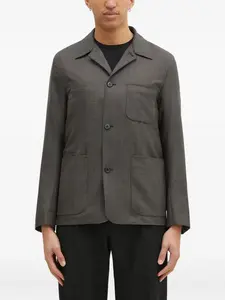 Куртка с карманами в клетку Paul Smith, серый