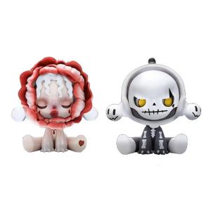 Фигурка Pop Mart Skullpanda Ancient Castle Series - Bloody Rose + Skeleton