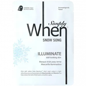 When Simply Корейская осветляющая маска для лица, 23 мл
