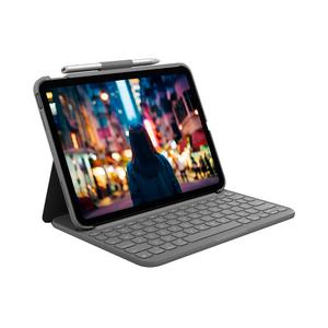 Клавиатура-чехол Logitech Slim Folio для iPad 10.9'', английская раскладка, серый