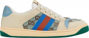 Кроссовки Gucci Wmns Screener Sneaker Brown Blue Red, коричневый