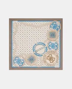 Женский платок с узором Guess, бежевый