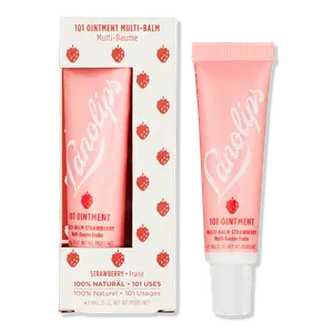 Многофункциональный бальзам для губ Strawberry 101 Ointment Multi-Balm - для ухода за сухими губами Lanolips