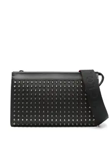 Сумка на плечо Studded Zip Christian Louboutin, черный