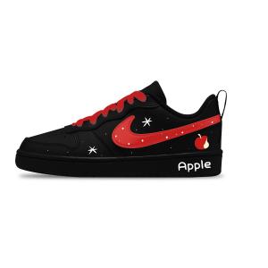 Nike Court Borough Slip Resistant Low top Kids' Skateboarding Shoes Red Unisex