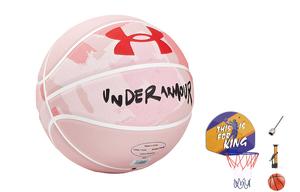 Under Armour Баскетбольный мяч China Rubber Basketball Sky Pink Size 7 Training Competition Unisex
