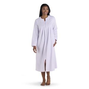 Женский микрофлисовый халат на молнии Miss Elaine Essentials, сиреневый