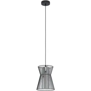 Подвесной светильник MASETA E27 1 шт. Подвесной светильник из стали - без лампы E27 - 40 Вт Eglo, черный