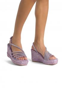 Эспадрильи High heeled sandals Alma en Pena, фиолетовый