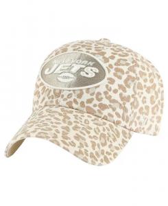 47 брендовая женская регулируемая шапка Natural New York Jets Panthera Clean Up '47 Brand, бежевый