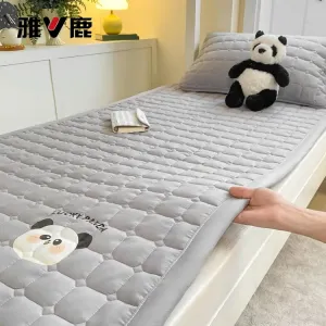 Yalu Матрас из промытого хлопка 180х200 см, 3 предмета (матрас + 2 наволочки), цвет Iron Painting - Gray, антибактериальный, антиклещевой, дышащий