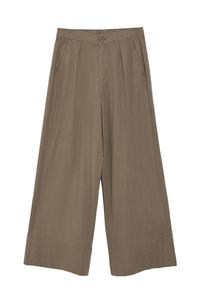 Широкие брюки со складками спереди Polo Club, серо-коричневый