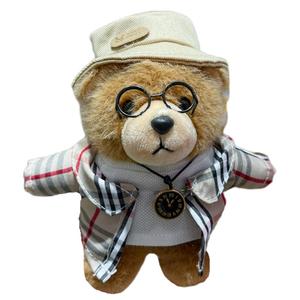 Медведь William Bear в художественном стиле, сопровождающая и успокаивающая кукла плюшевый кулон высота 14см Click, Bao Li Shirt