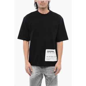 Футболка свободного кроя CARD из хлопка Dsquared2, Black