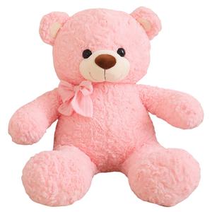 Милый плюшевый мишка с бантом MLING, розовый