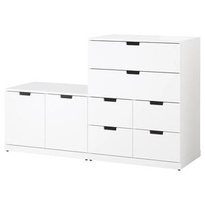 Комод с 8 ящиками NORDLI IKEA, 160x99 см, белый