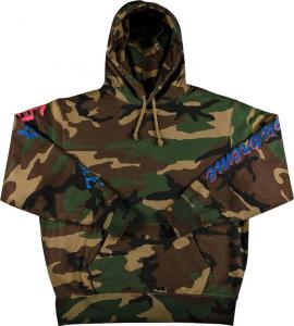 Толстовка Supreme Multi Logo Hooded Sweatshirt 'Woodland Camo', разноцветный