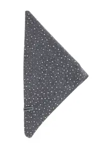 Вязаный шарф, украшенный кристаллами PINKO, серый