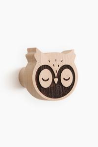 Крючок H&M Animal Shaped Wooden, бежевый/сова
