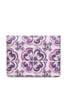 Dolce & Gabbana кошелек с принтом Majolica, белый