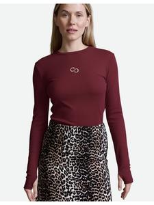 Рубашка с длинными рукавами бордового цвета Cotton Candy