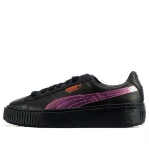 Кеды (WMNS) PUMA Basket Platform 'Rainbow', черный