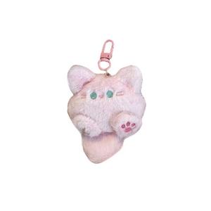 Очаровательная плюшевая кукла-брелок с длиннохвостым котом высотой 10см LALABABY