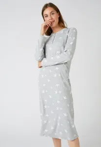 Термолактиловая ночная рубашка с переплетением Damart, Printed Gray