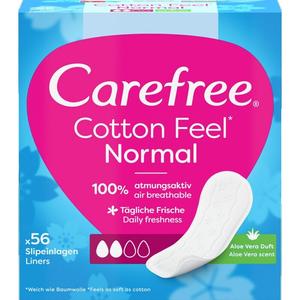 Прокладки для трусов Cotton Feel Normal Aloe Carefree, 56 шт.