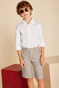 Детские шорты с добавлением льна Mayoral, коричневый