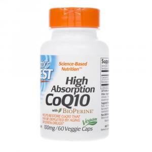Коэнзим Q10 DOCTOR'S BEST, 100 мг, Биологически активная добавка, 60 капсул
