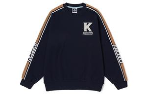 Толстовка унисекс с круглым вырезом, средней толщины, стандартного размера Kappa, midnight синий черный-906