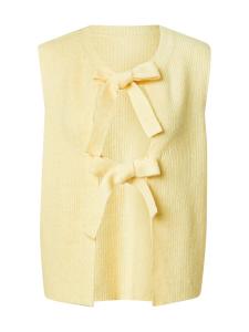 Вязаный жилет PIECES, цвет Light yellow