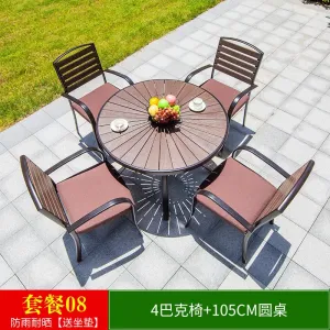 Комплект садовой мебели Green Water: 4 стула Buck, стол круглый, 105 см, (№08)