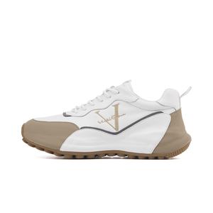 VICKI BROWN Мужские низкие кеды бело-абрикосовые, цвет White Apricot