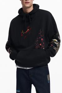 Толстовка с капюшоном с пейзажным принтом