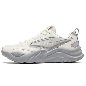 Erke Женские повседневные кроссовки Ci Wu Rebound с низким берцем, износостойкие, дышащие, цвет "микрокристаллический белый дымчато-серый"
