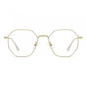 BOELEO Оправы для очков из сплава неправильной формы унисекс, Gold
