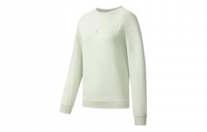 Толстовка Li-Ning Fitness Series, женская, цвет pale greenish white jade, круглый вырез, умеренно свободный крой