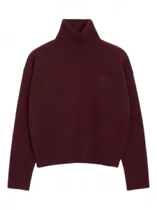 Свитер с монограммой Ami de Coeur AMI Paris, коричневый