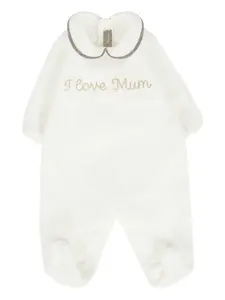 Комбинезон для новорожденного с вышивкой Little Bear, слоновая кость